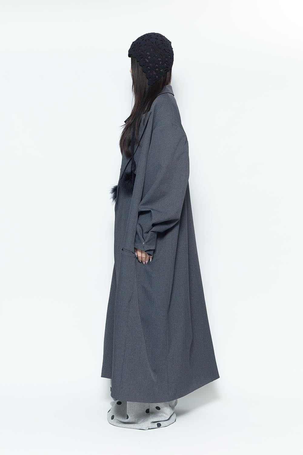 S maxi tailored coat