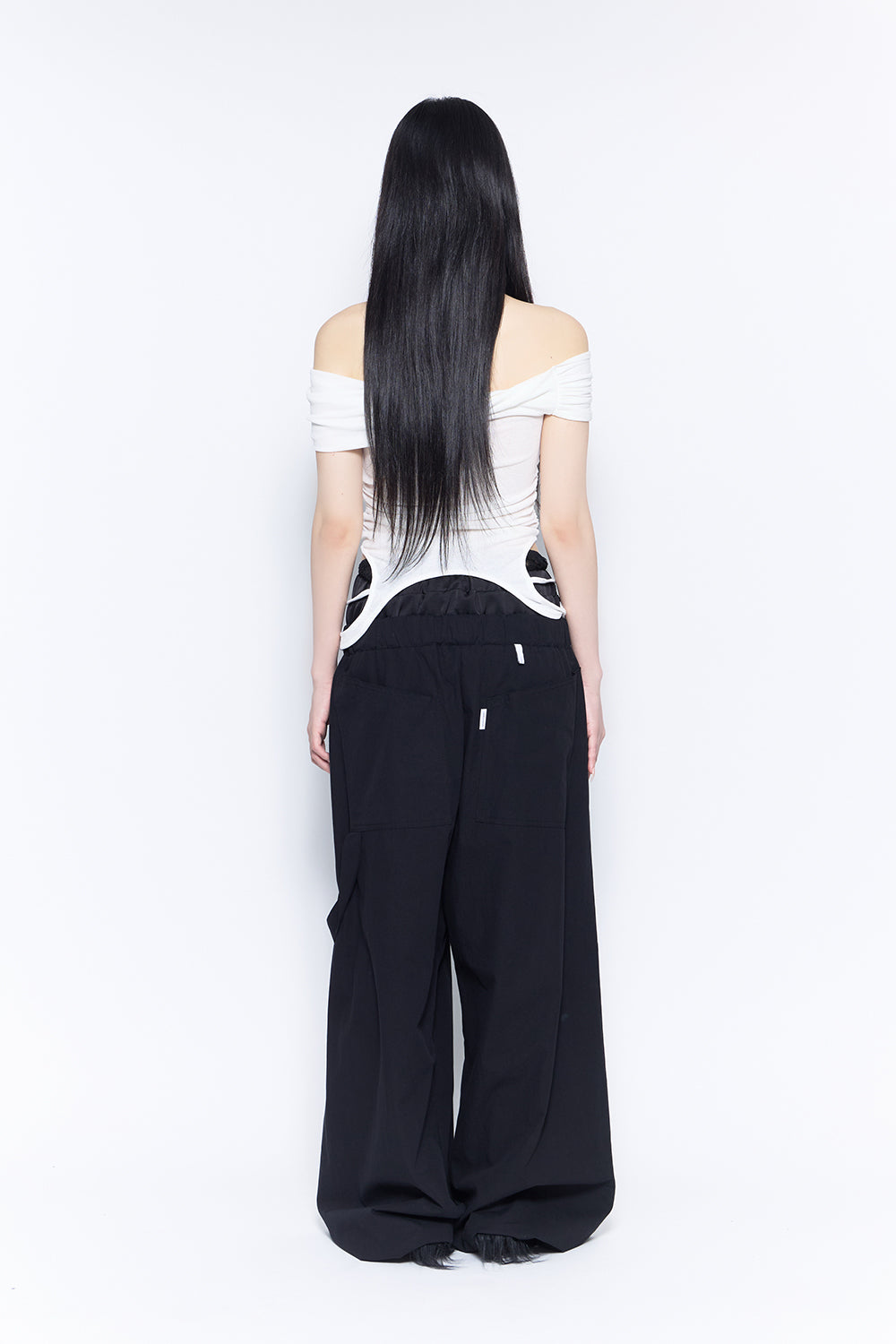 layered waist pants