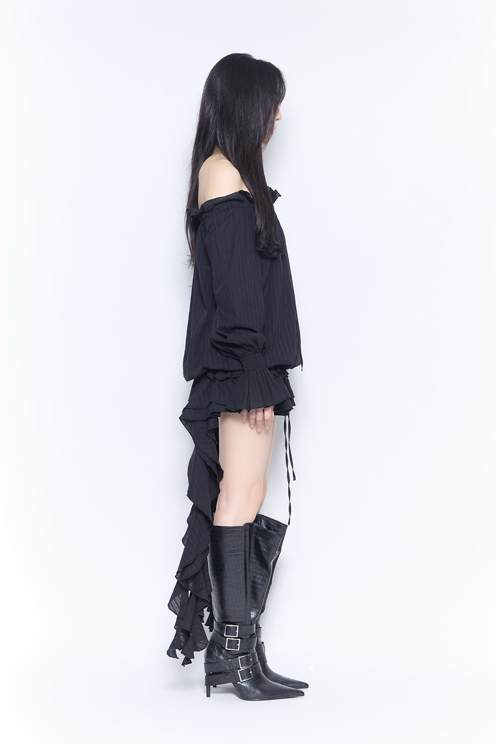 ruffle tiered dress mini