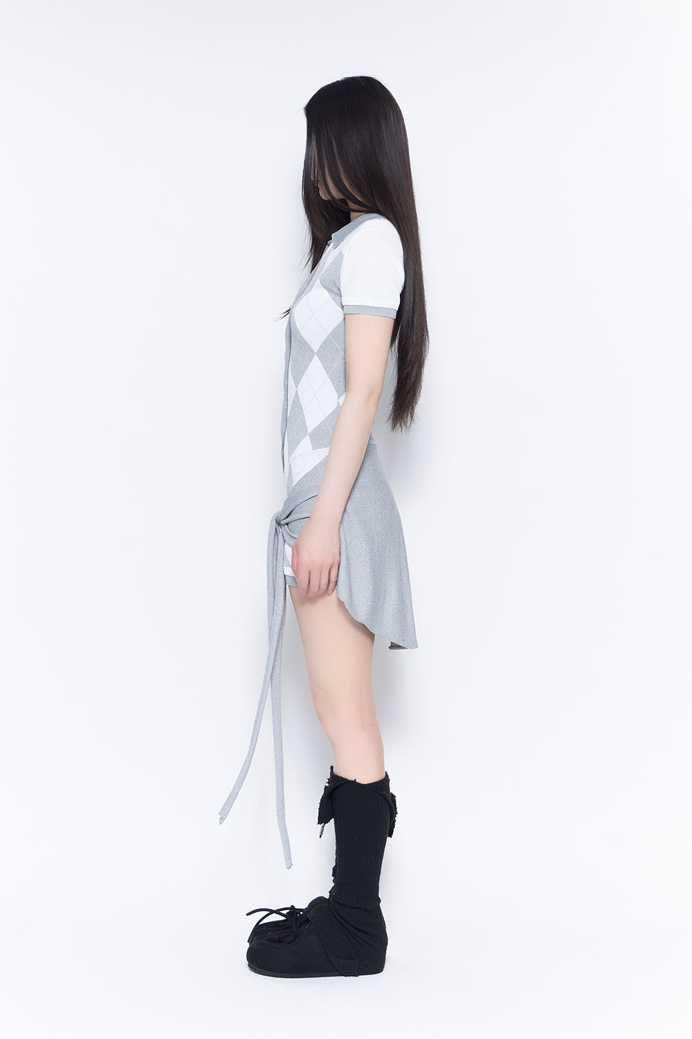 argyle fit romper