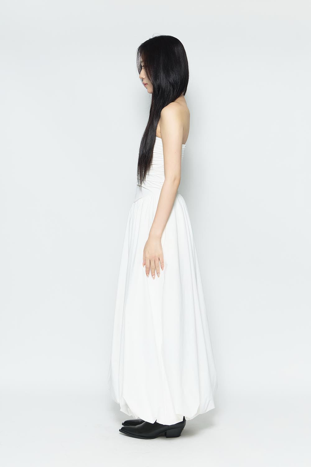 S balloon long dress