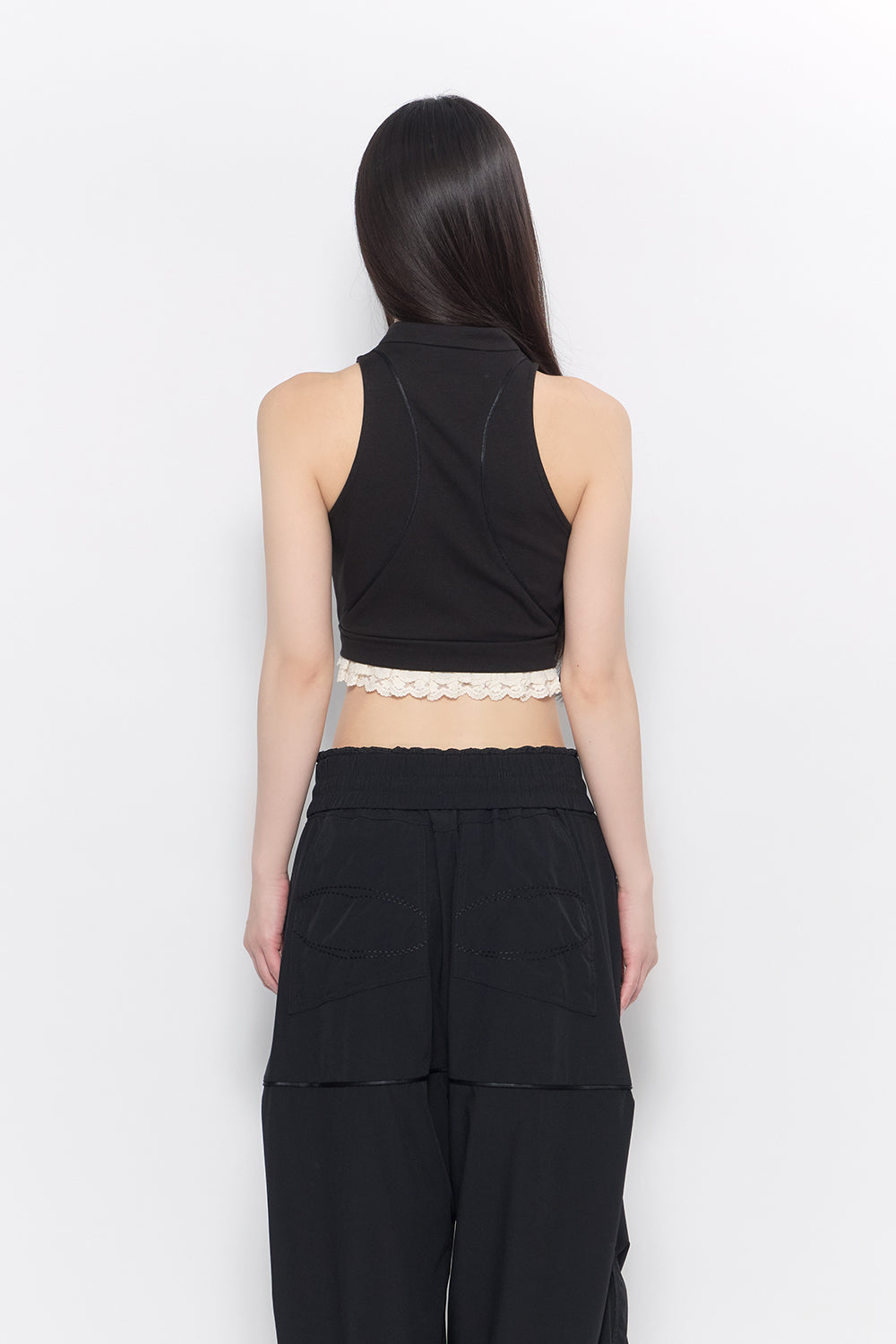 track jersey tops lace