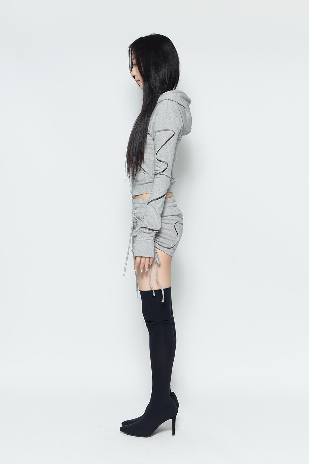 S embroidery ribbon shorts