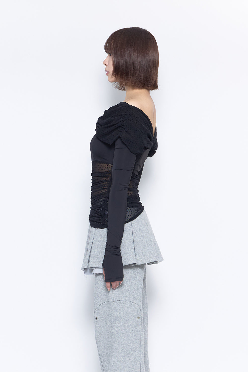 THEREDTHREAD / ザレッドスレッド】S dot off shoulder tops
