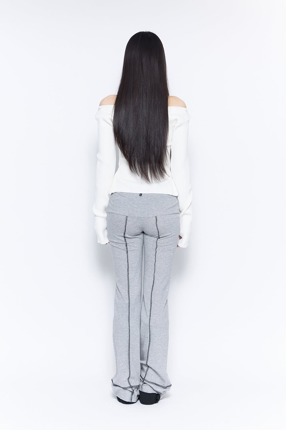 cutout slit pants
