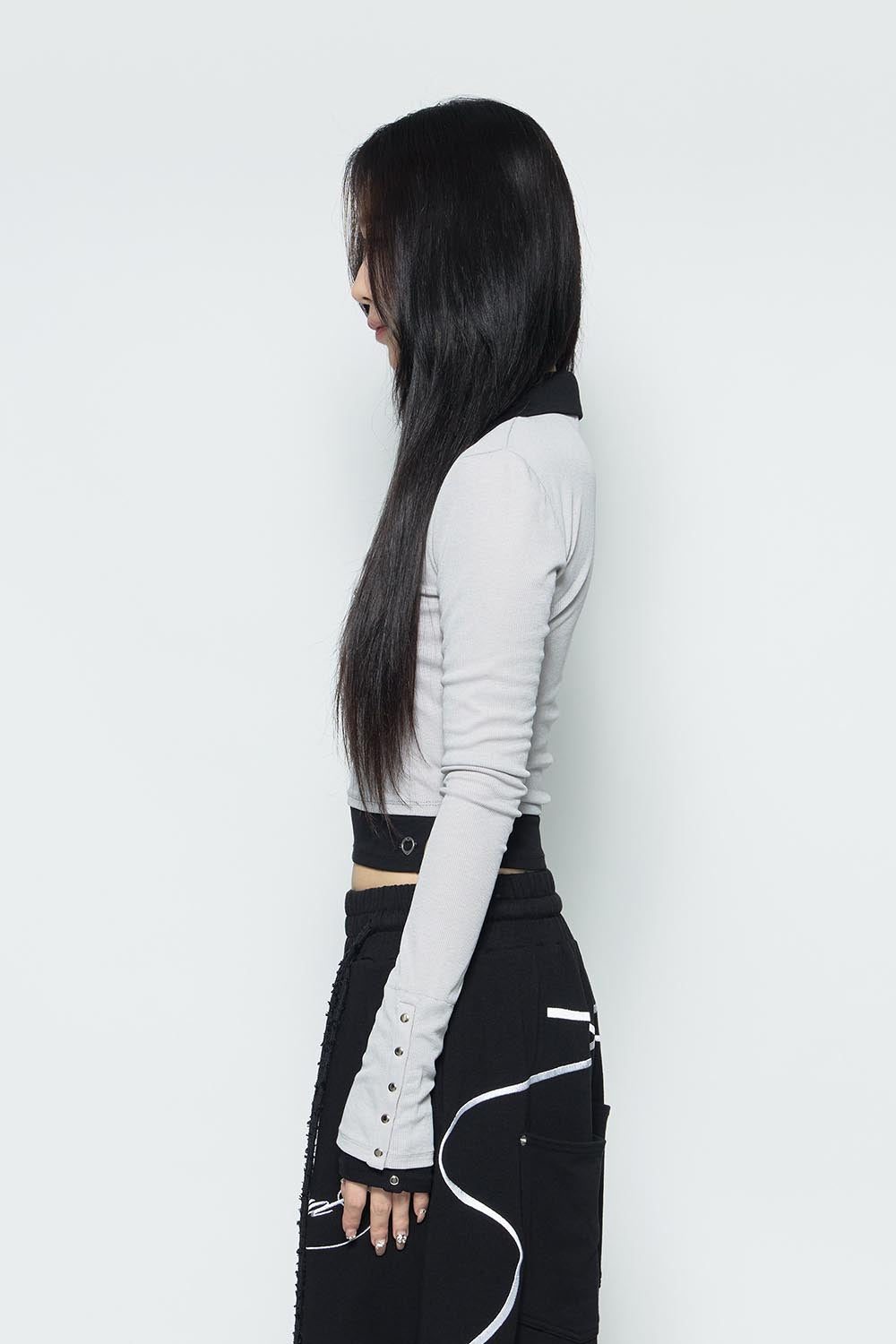 S bicolor layered tops　THEREDTHREAD▲ S bicolor layered tops THEREDTHREAD△ THEREDTHREAD / ザ