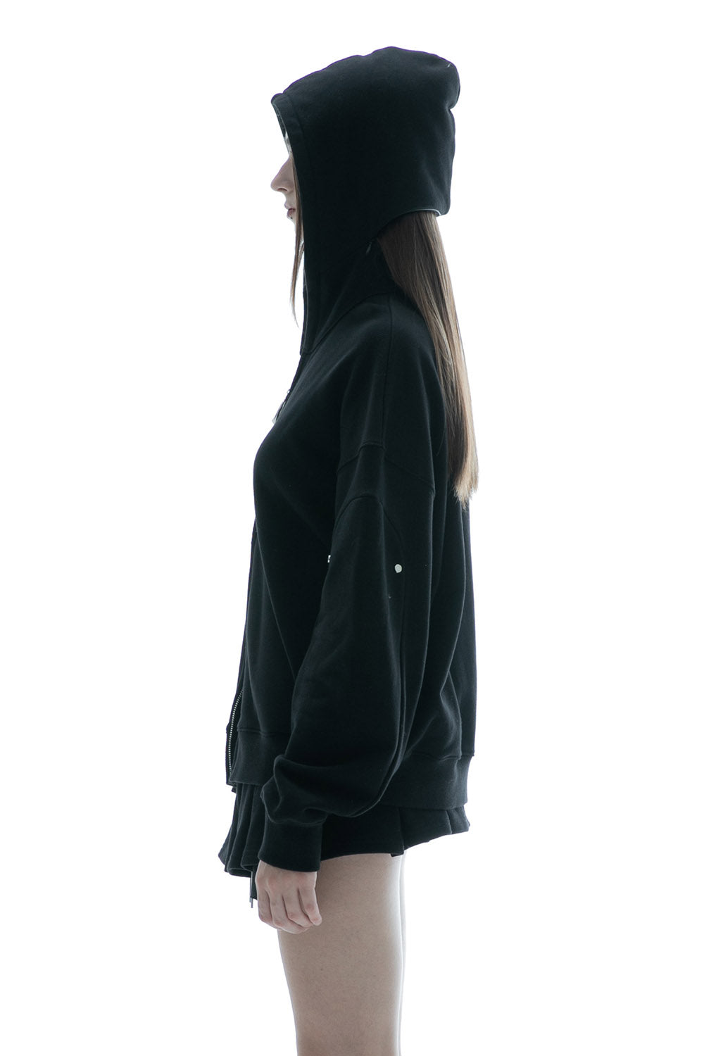 S w zip hoodie long