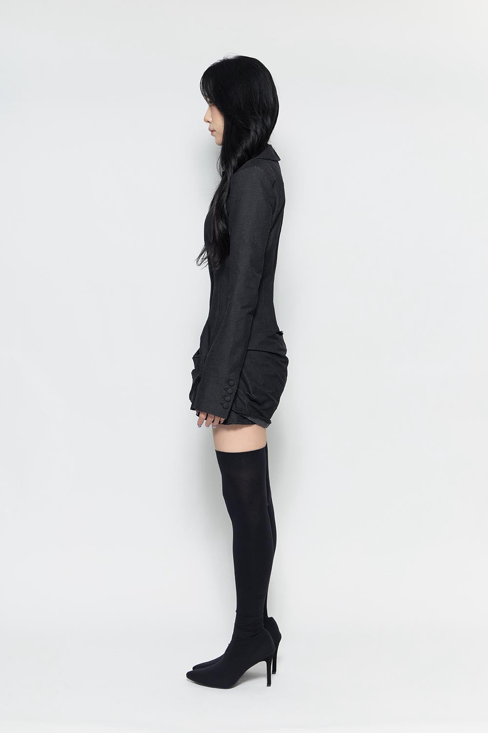 S suit bow dress mini