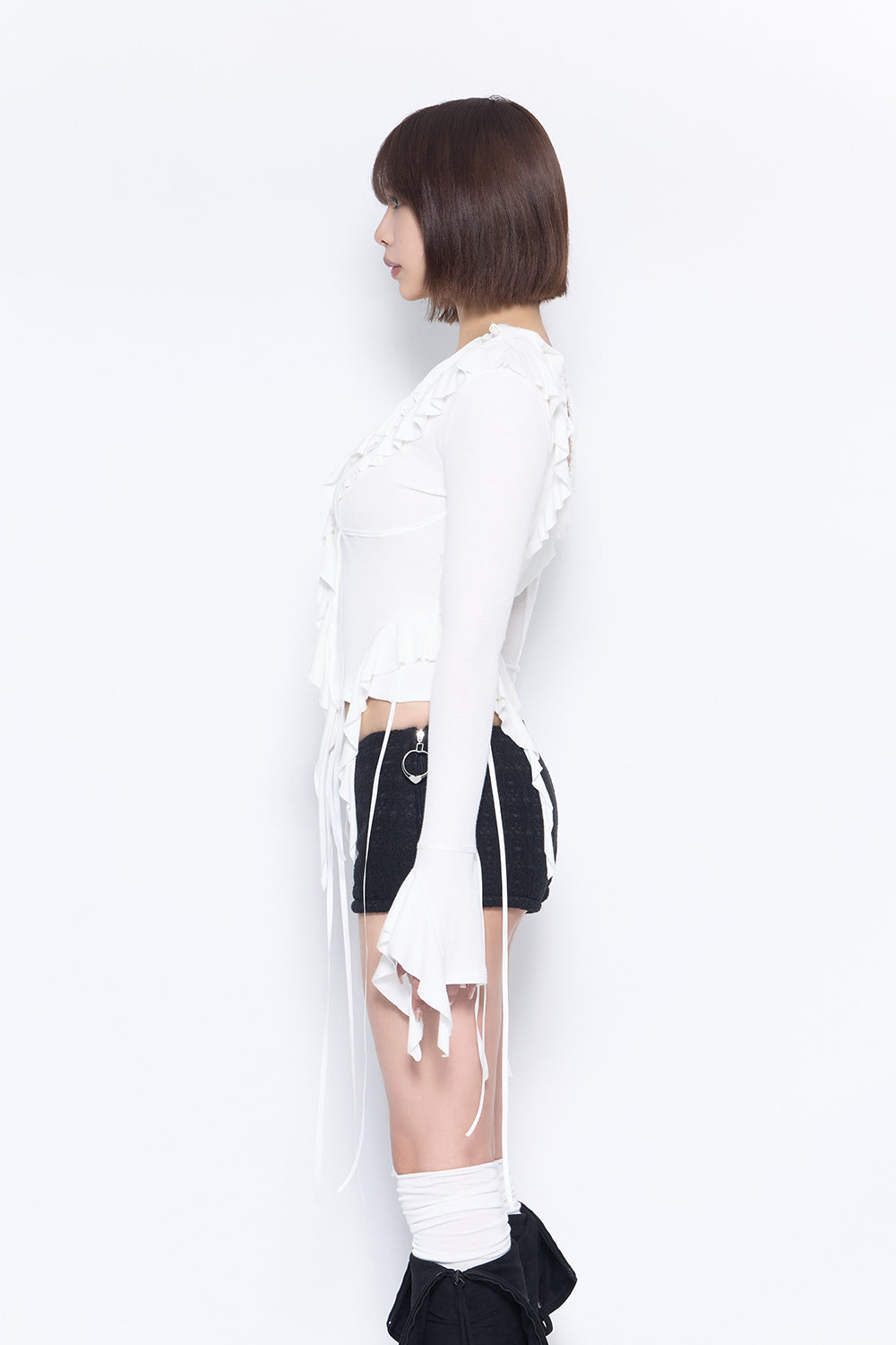 THEREDTHREAD / ザレッドスレッド】S flow frill tops