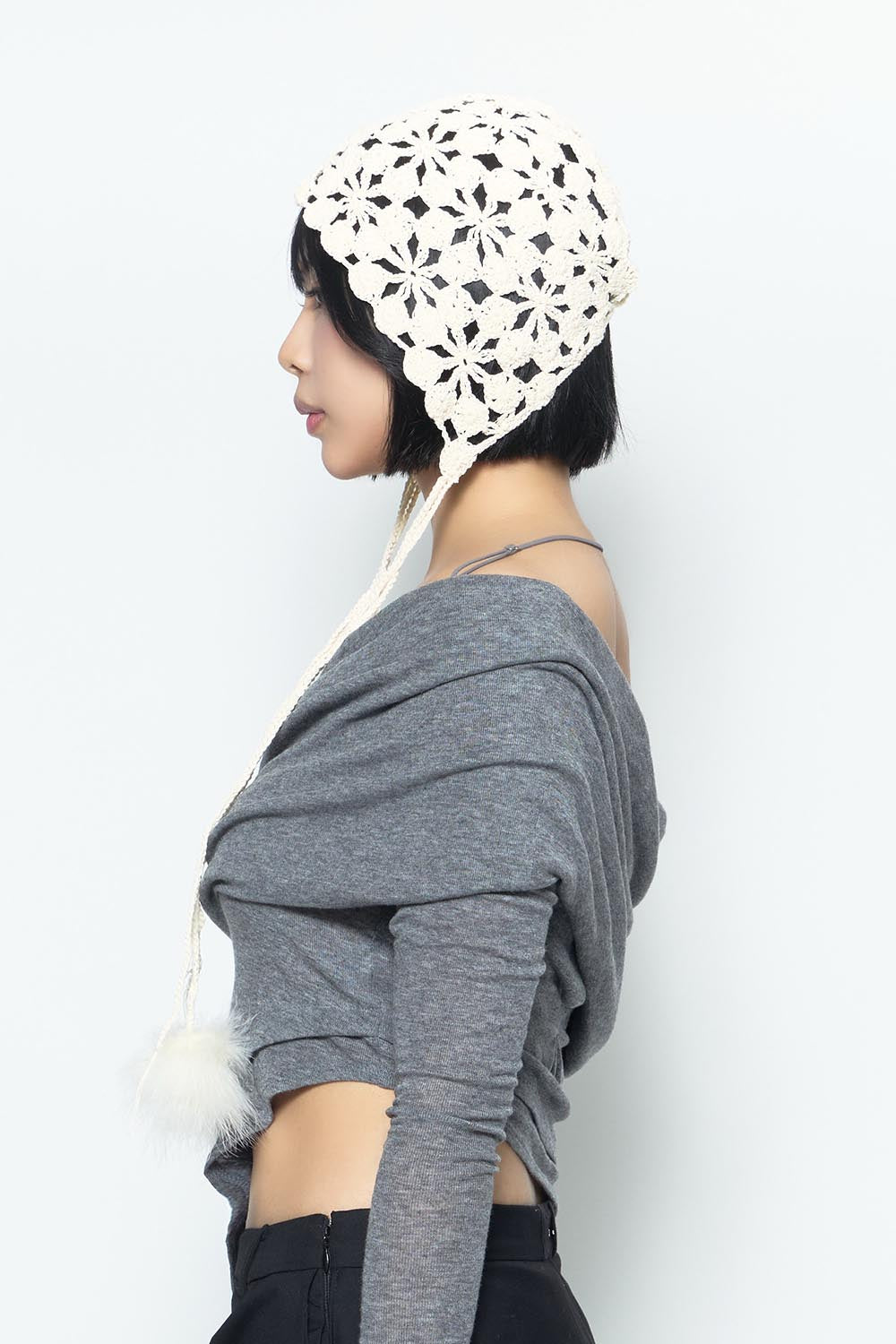 S crochet beanie