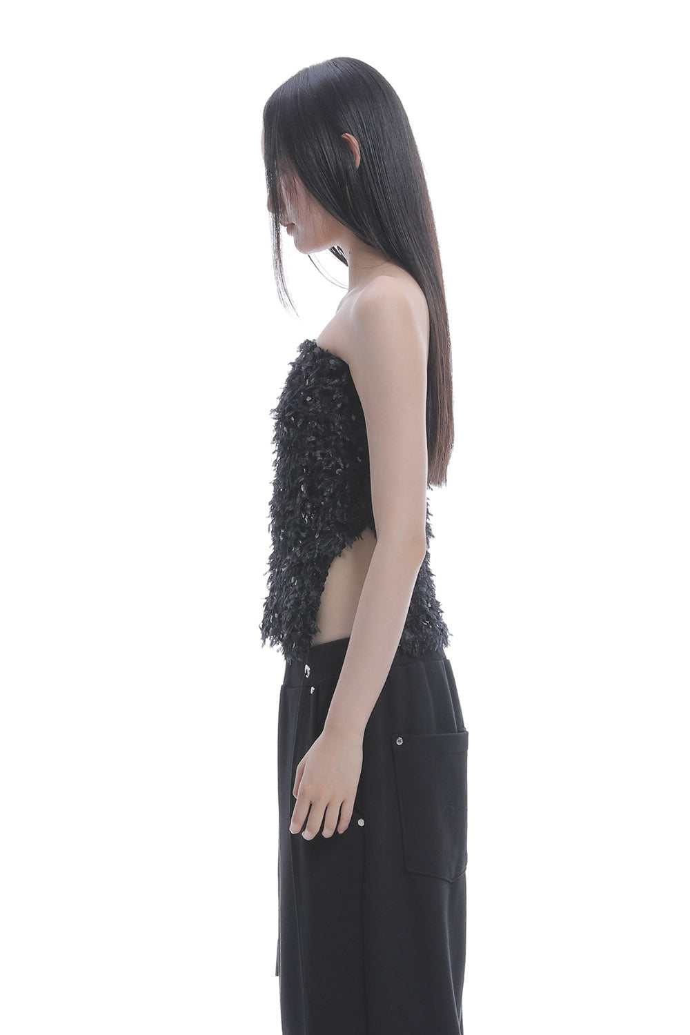 S fur sequins camisole