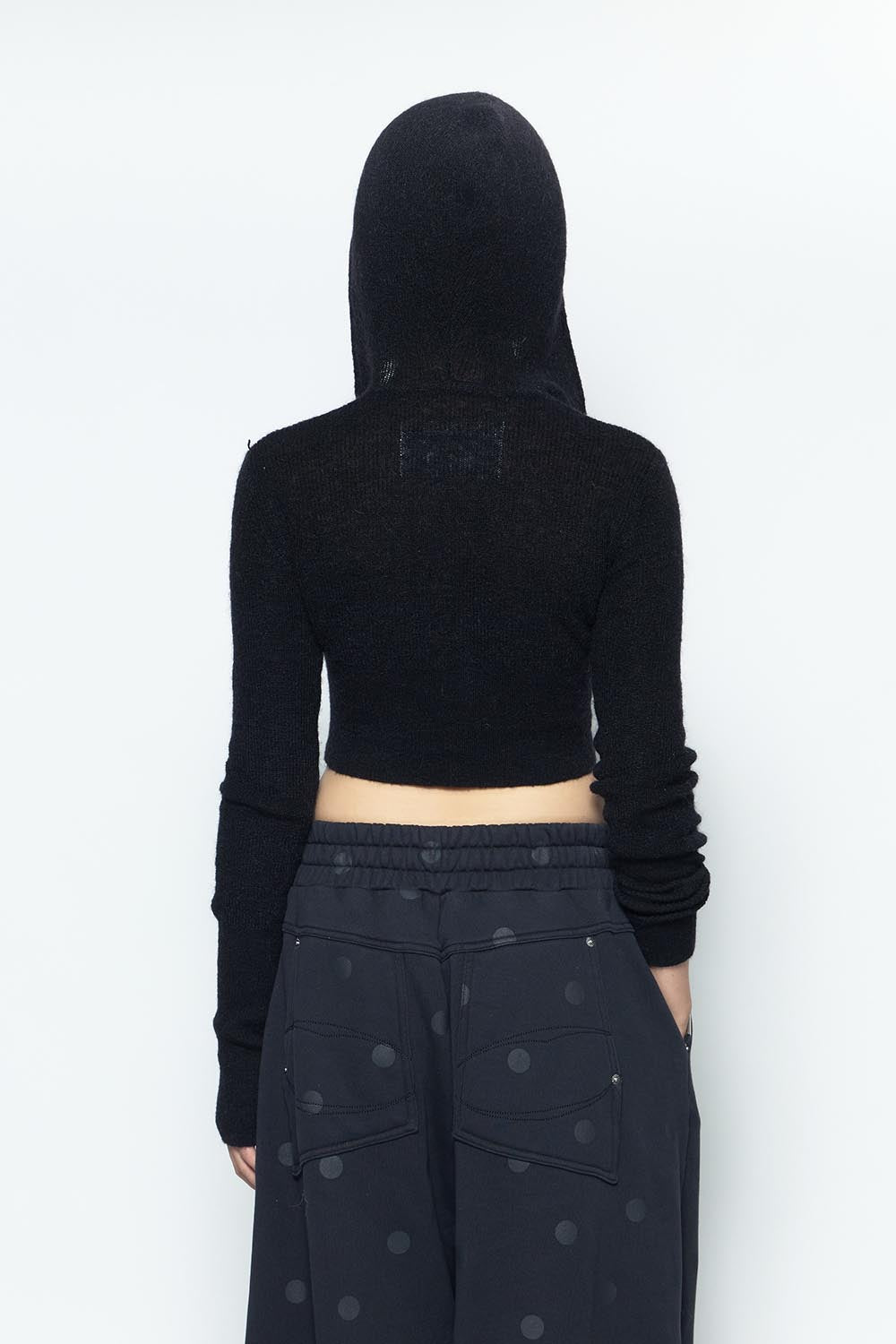 S w zip knit hoodie