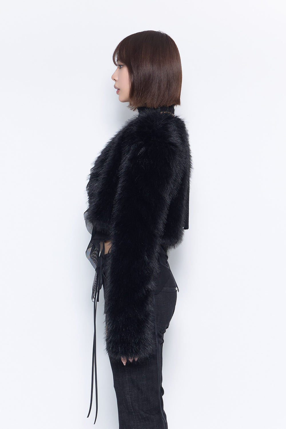 S fur jacket short