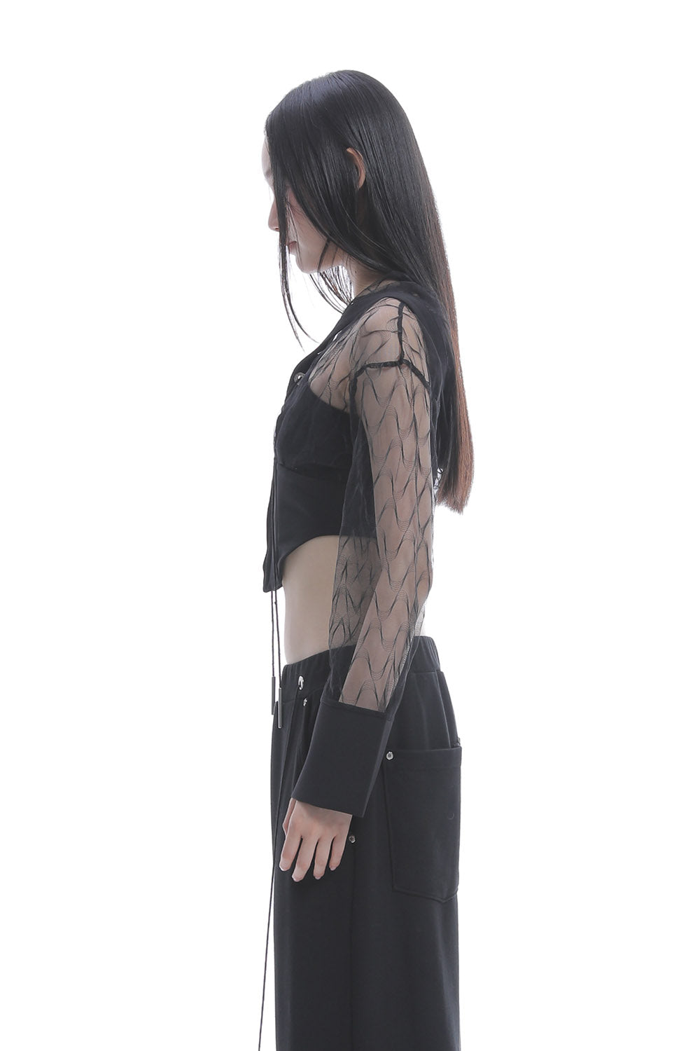 トップス theredthread S cross hoodie curve THEREDTHREAD / ザレッドスレッド】S cross hoodie curve