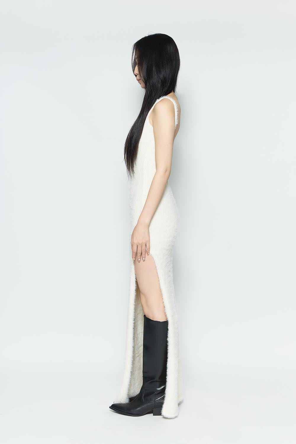 S fluffy long dress