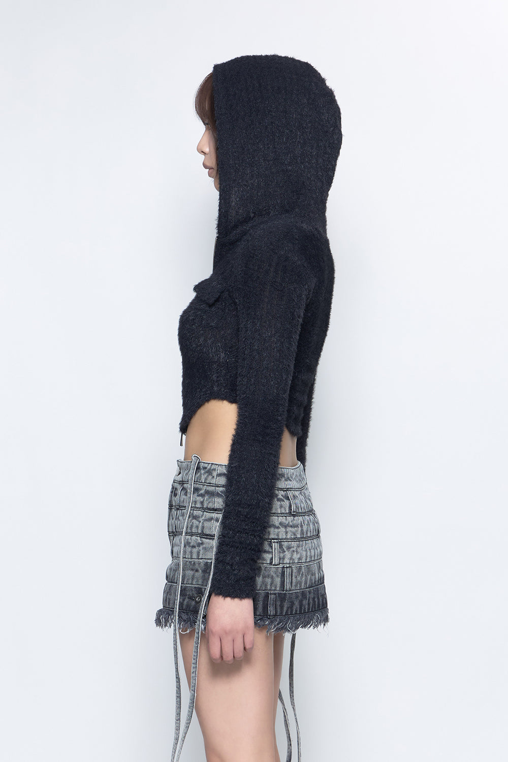 S w zip brushed hoodie