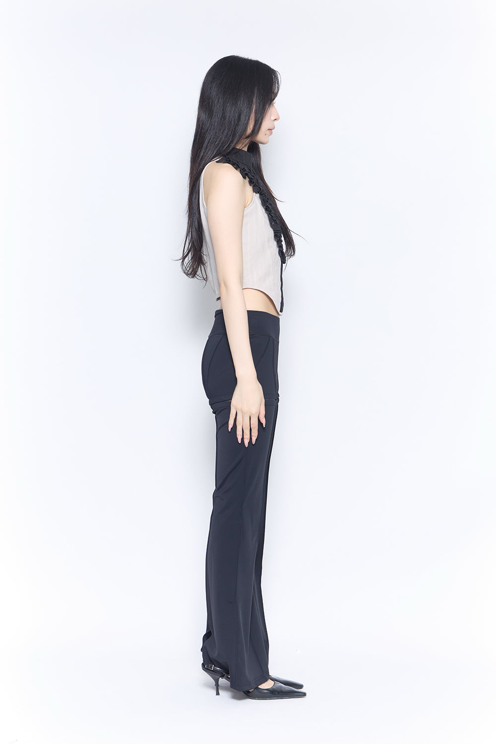 sculpt slit pants