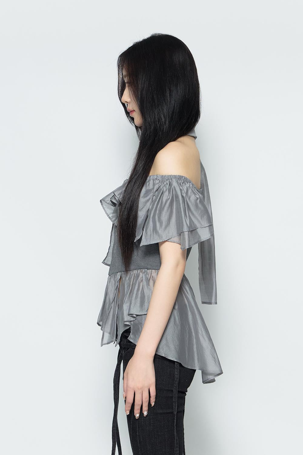 S ruffle stole tops