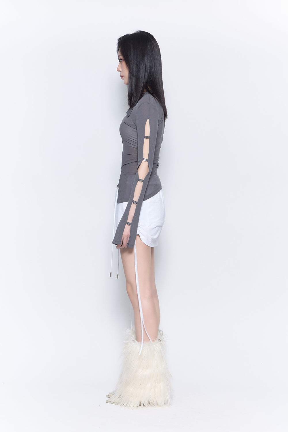 THEREDTHREAD / ザレッドスレッド】logo gradation skirt