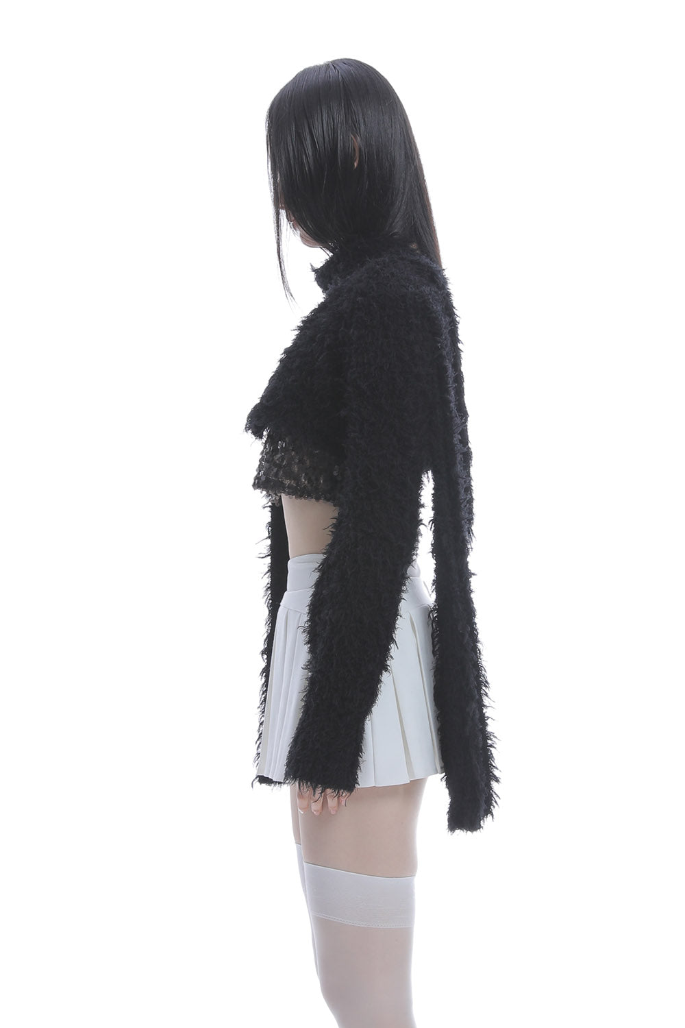 S tail cardigan cropped