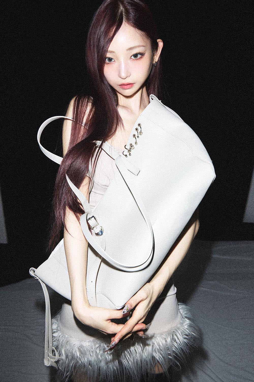 S heart tote bag large