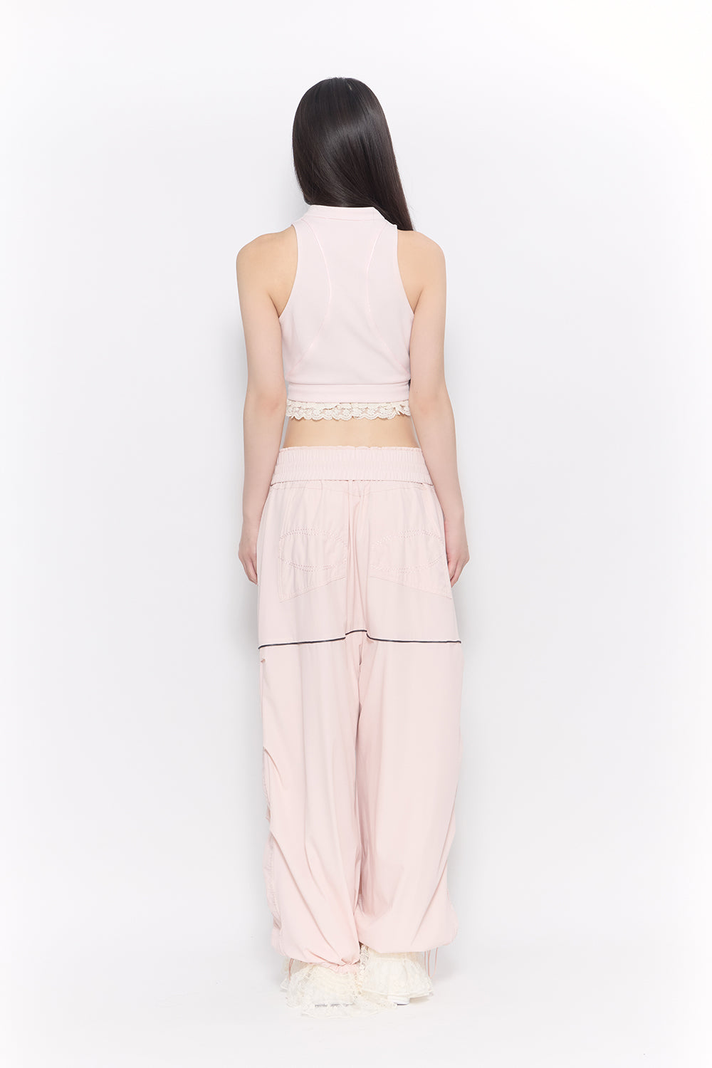 nylon jersey pants lace