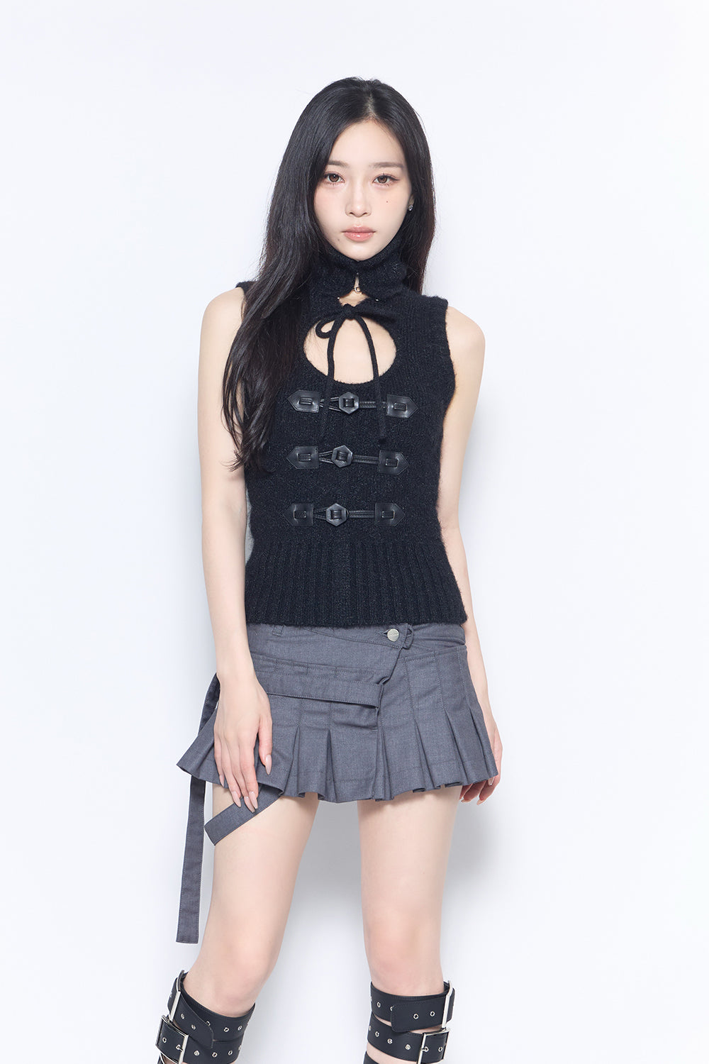 toggle knit tops