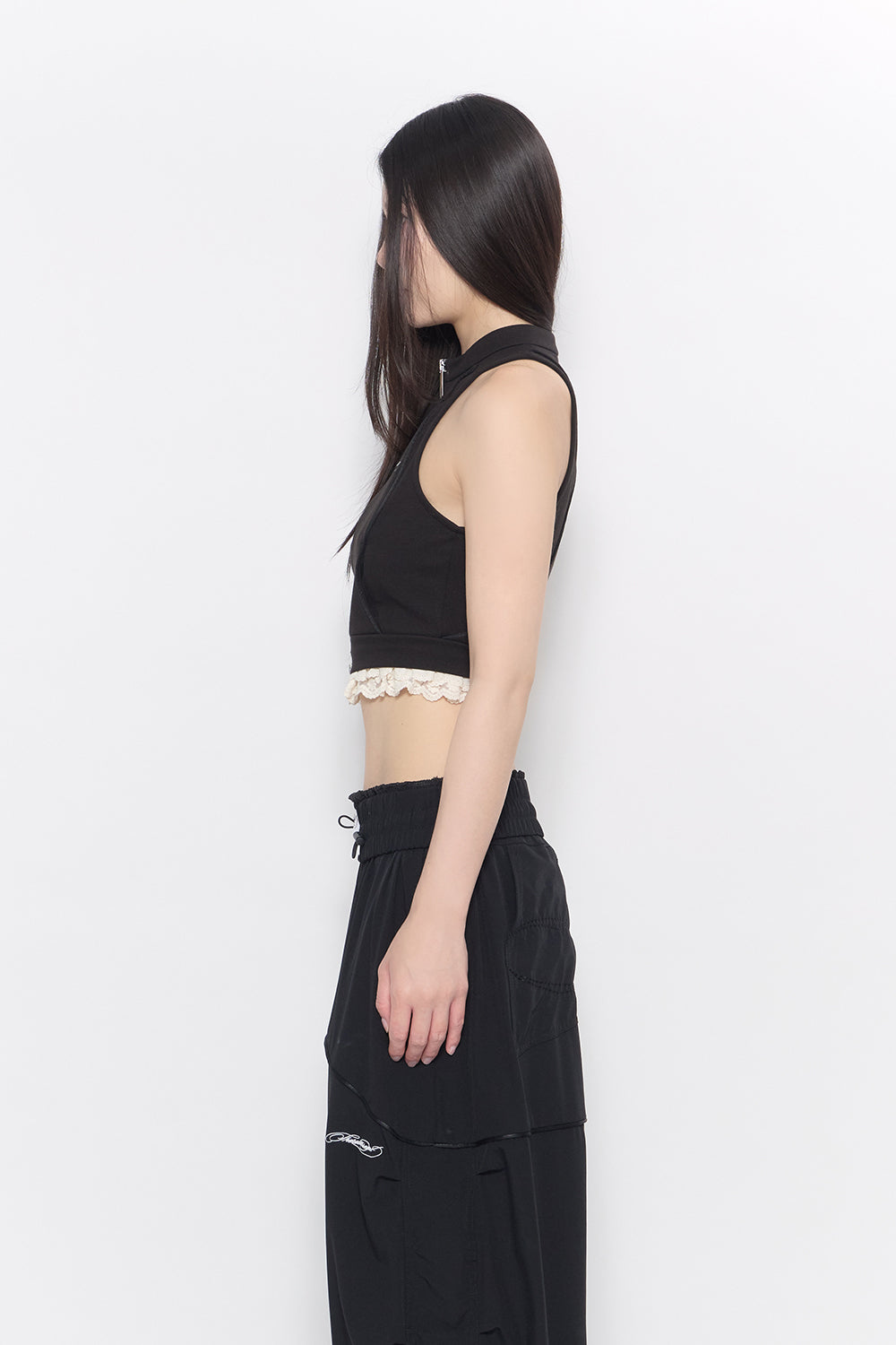 THEREDTHREAD / ザレッドスレッド】track jersey tops lace