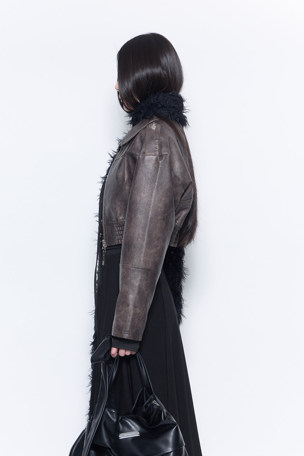 fake leather jacket