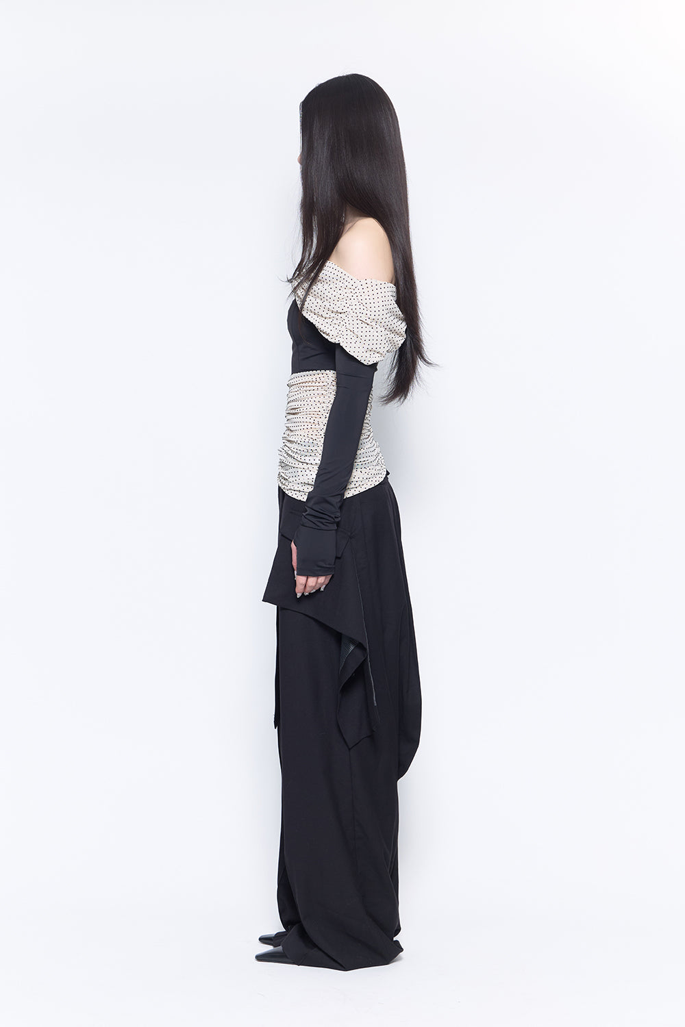 S tailored drape slacks