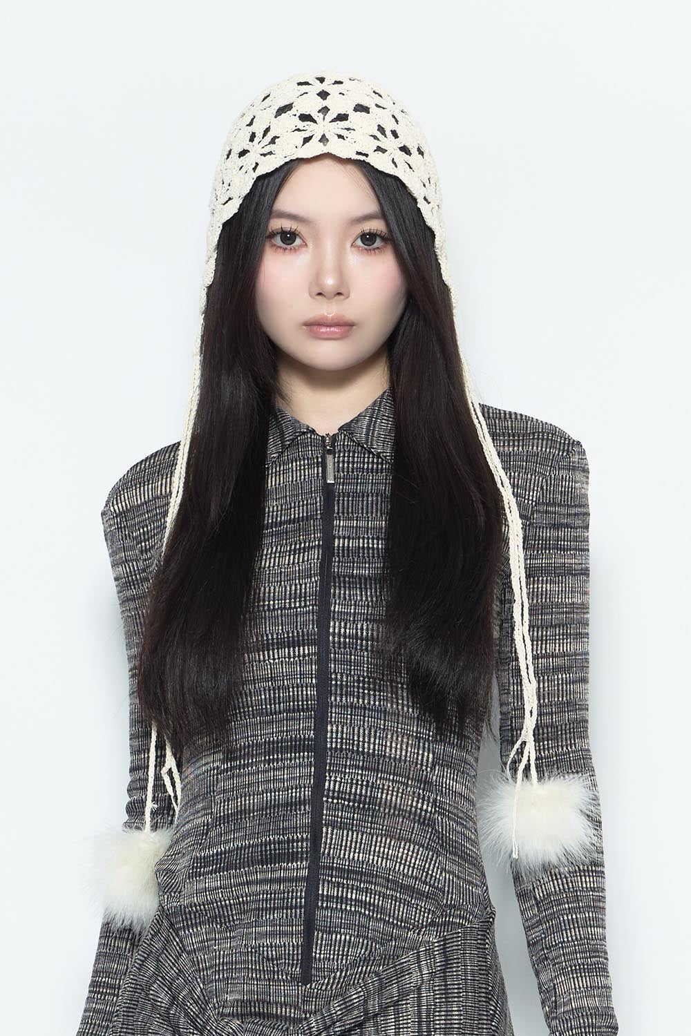 S crochet beanie