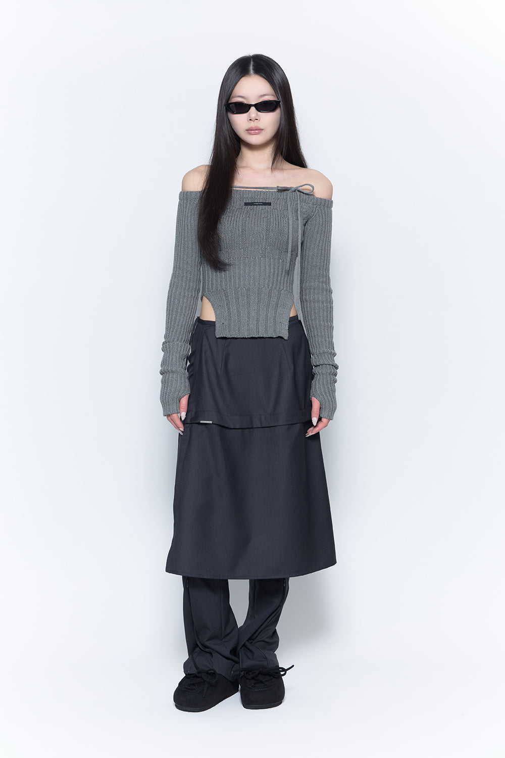 THEREDTHREAD / ザレッドスレッド】convertible wrap slacks