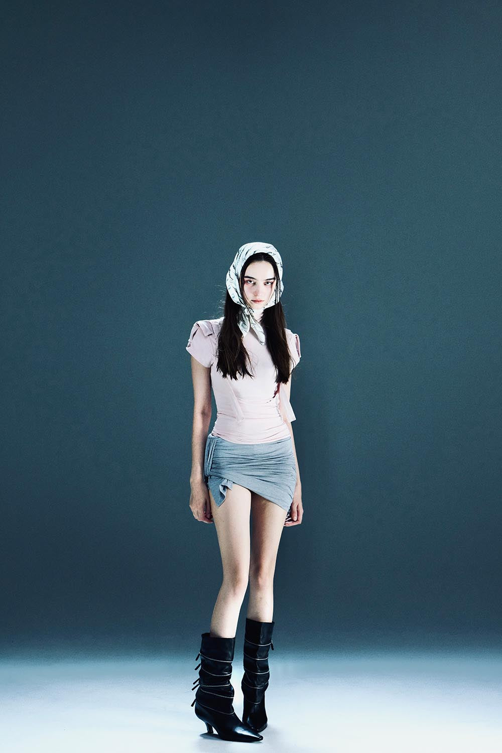 S drape ribbon shorts