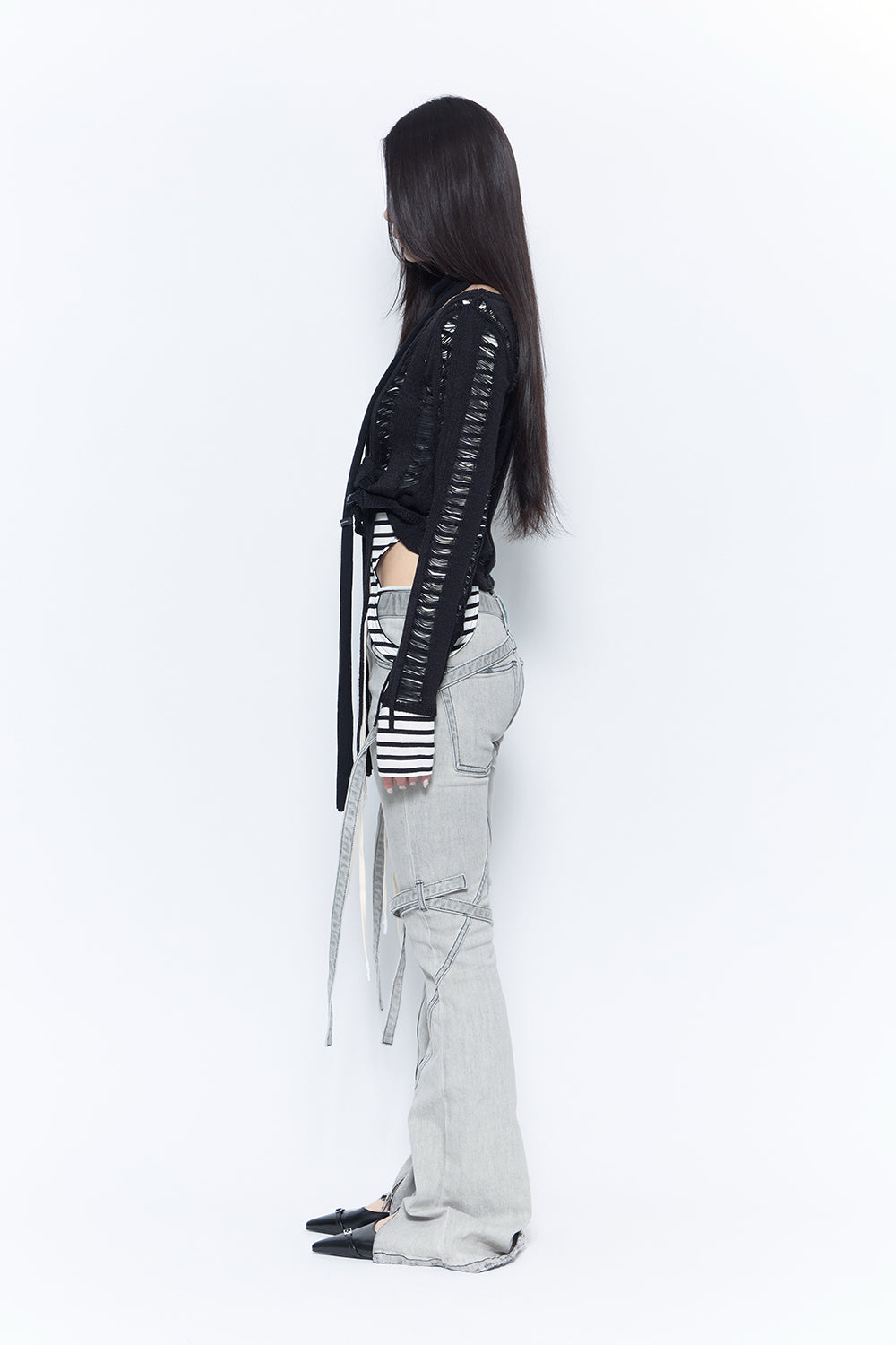 droop denim pants