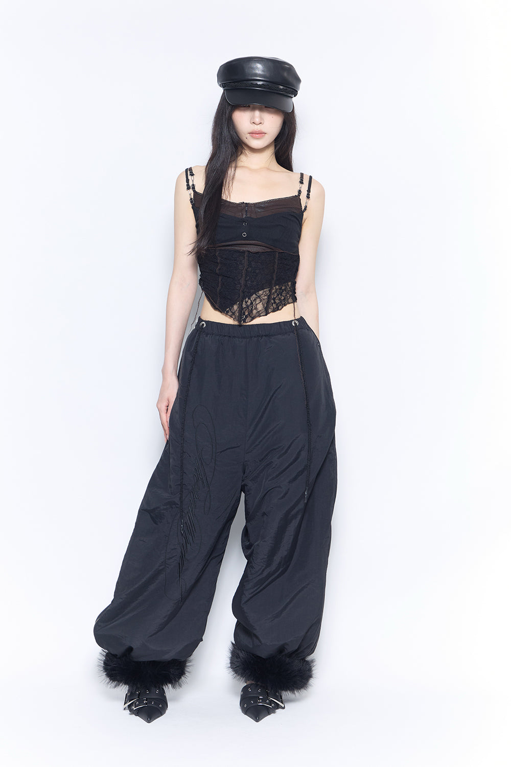 flip fur pants