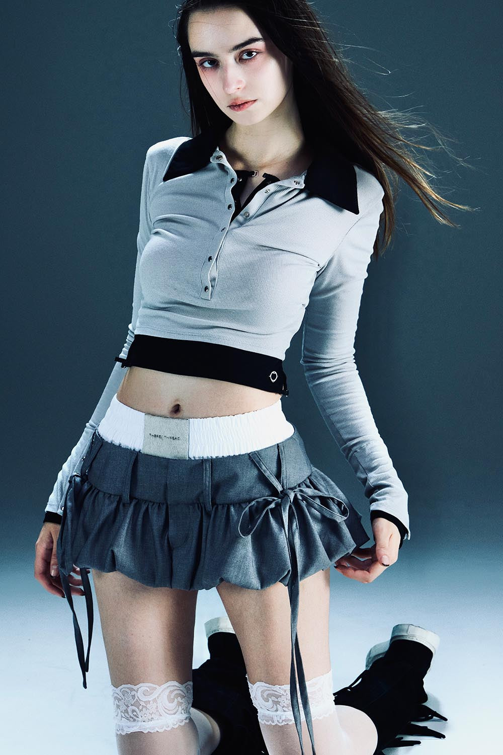 S layered balloon skirt