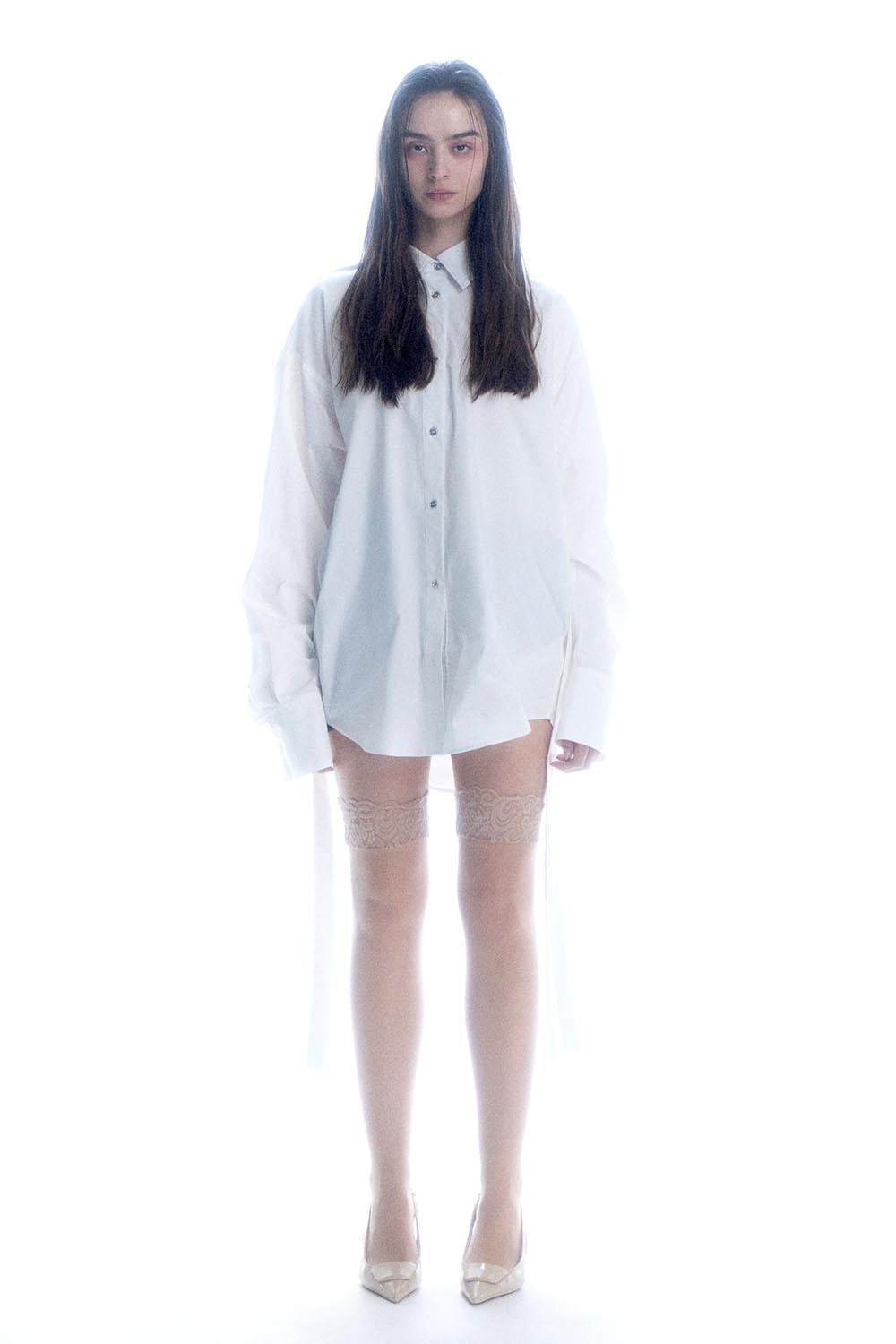 S slit shirt dress