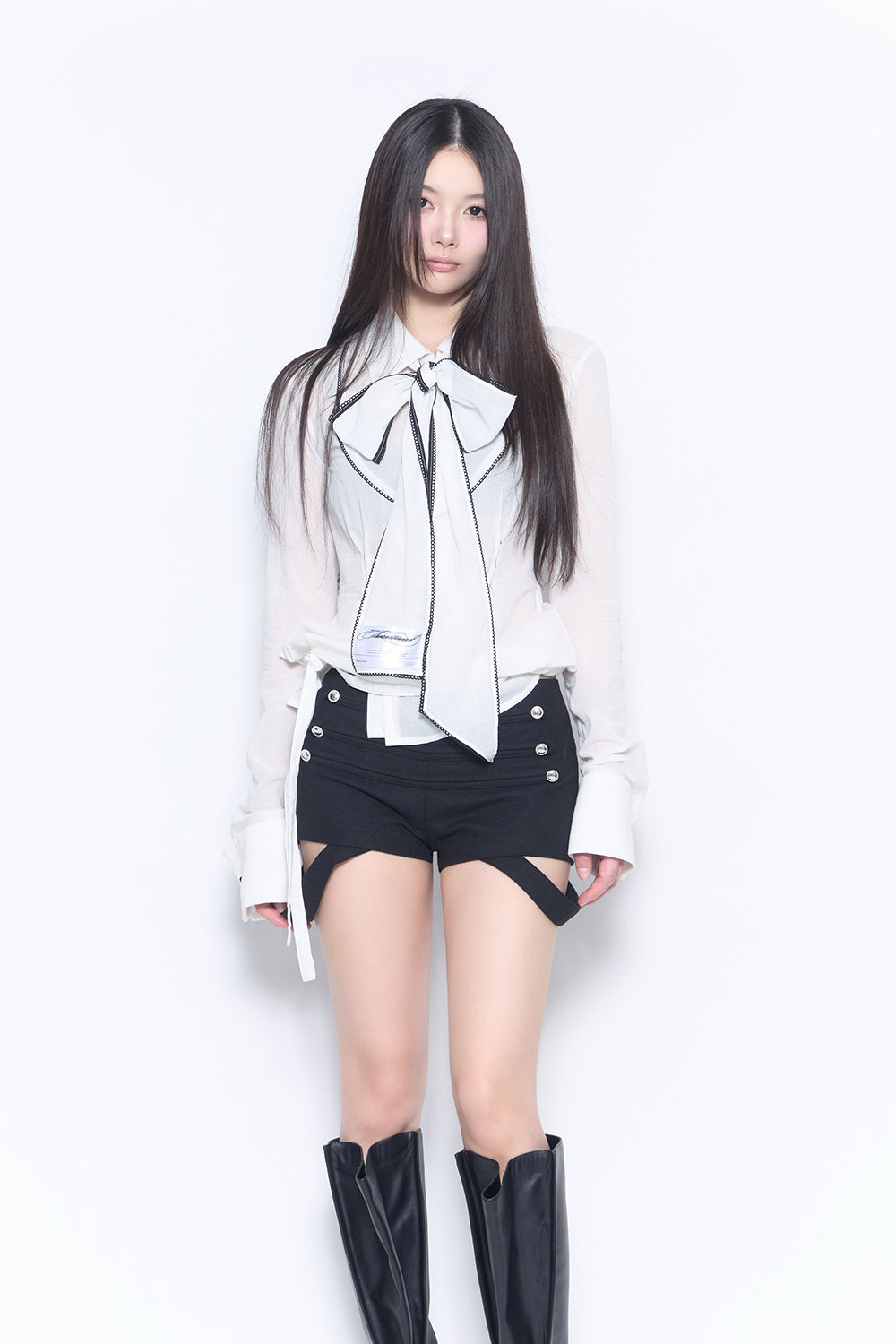 bowtie shirt dress mini