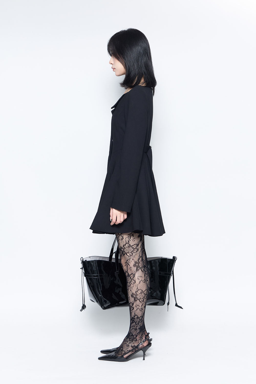 S tailored flare dress mini