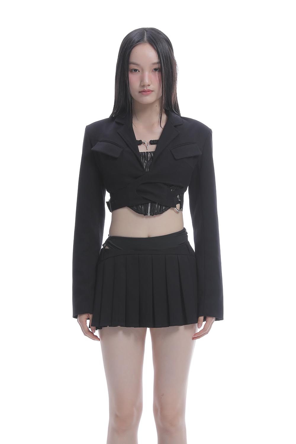 S ring jacket cropped