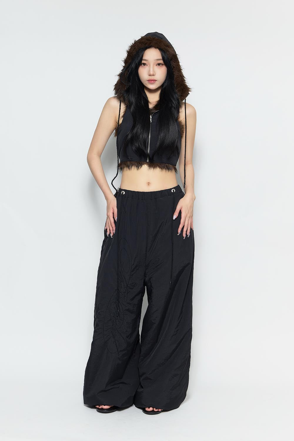 S flip fur pants