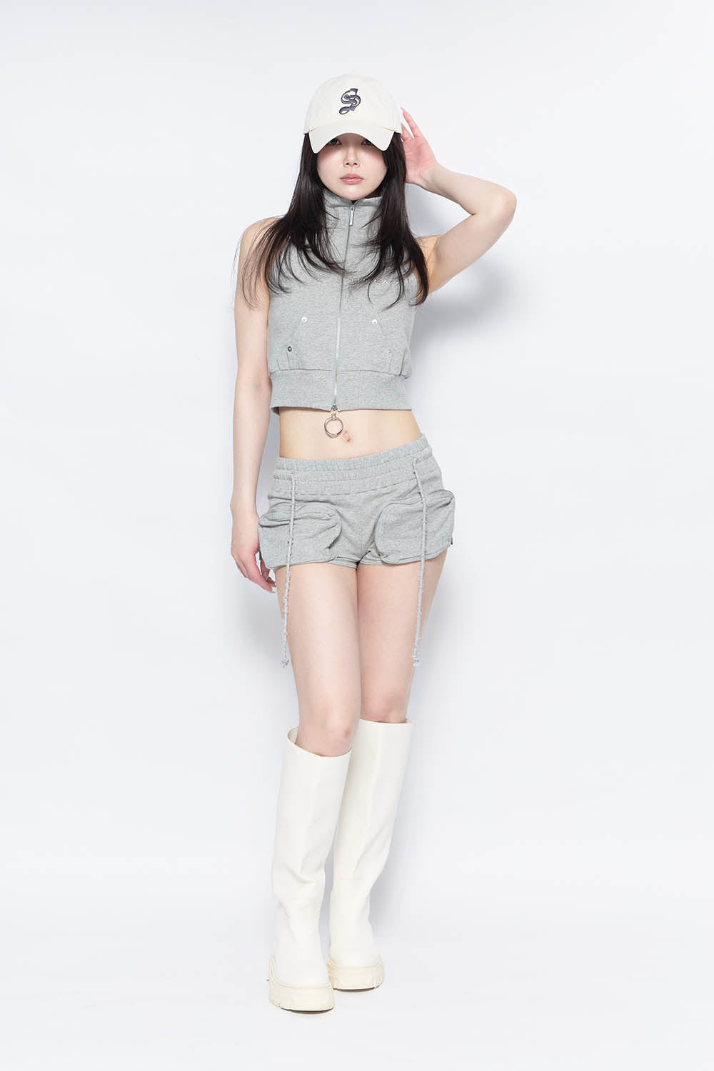 トップス theredthread S logo belt tops white Women's Tube top with layered logos | White | Diesel