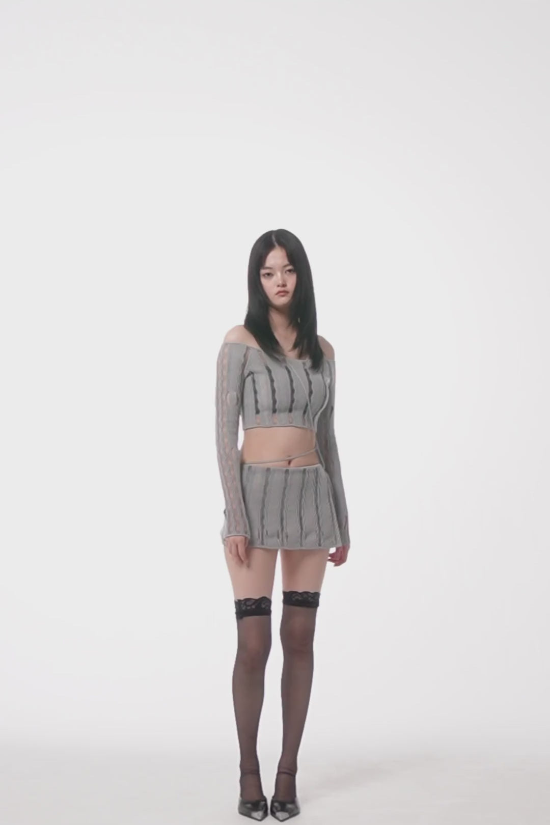 スカート Theredthread S knitcover skort lace THEREDTHREAD / ザレッドスレッド】S knitcover skort lace
