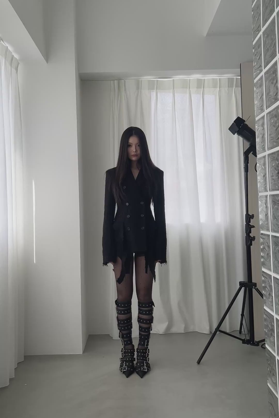 tweed tail jacket dress