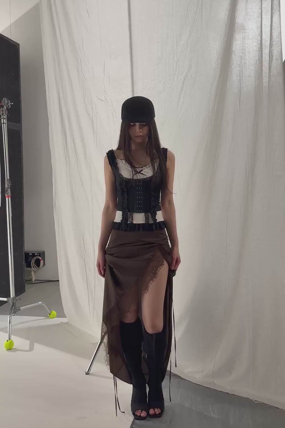 frill corset tops