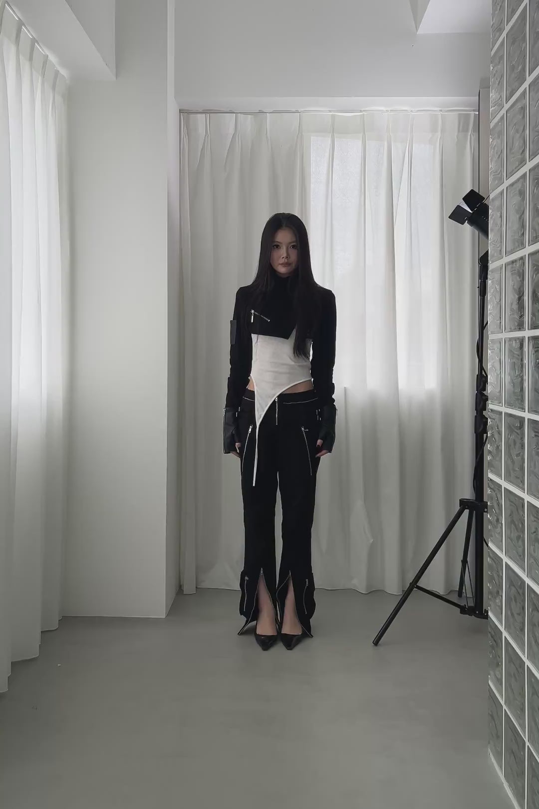 asymmetrical bolero set