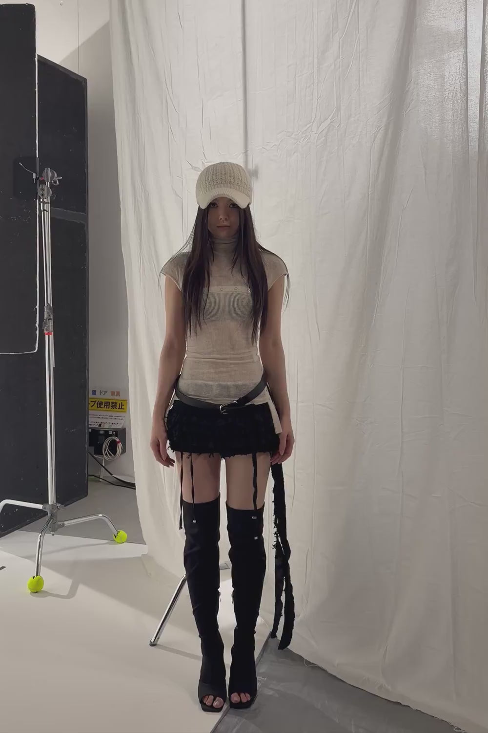 THEREDTHREAD / ザレッドスレッド】frill cascade skirt