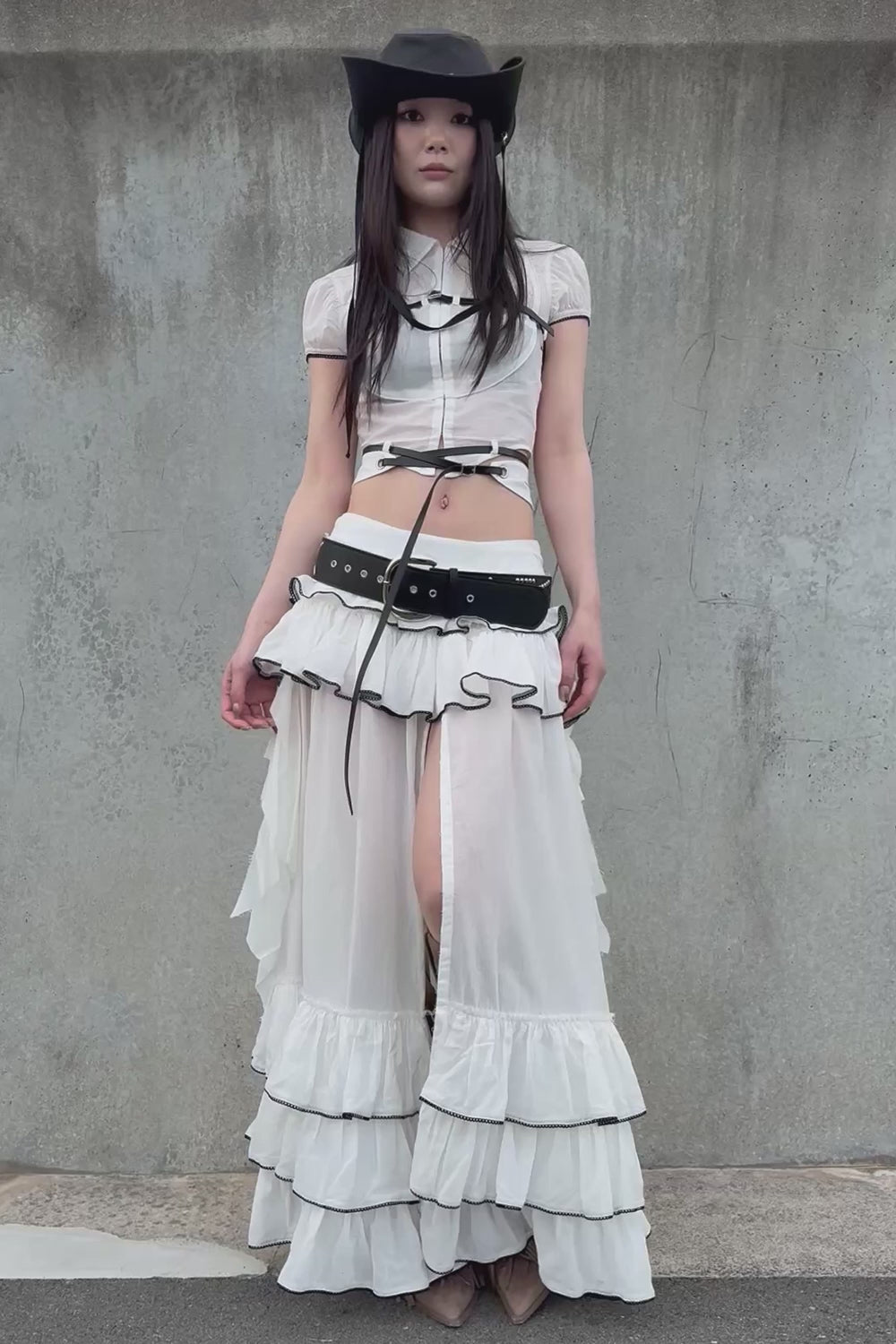frontier tiered skirt