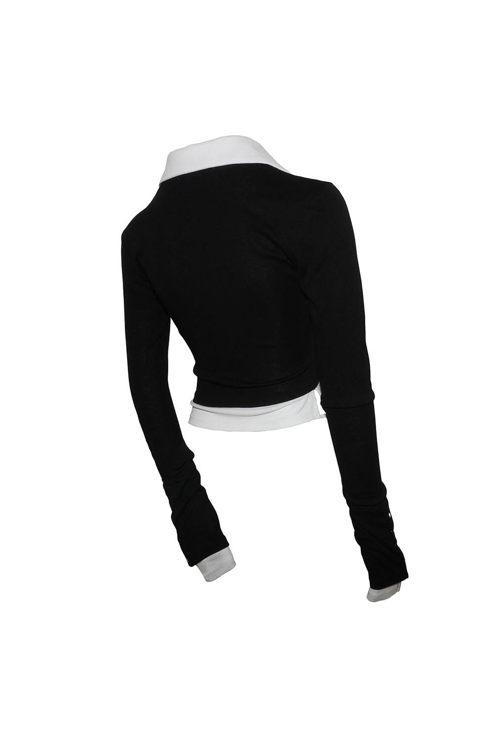 S bicolor layered tops