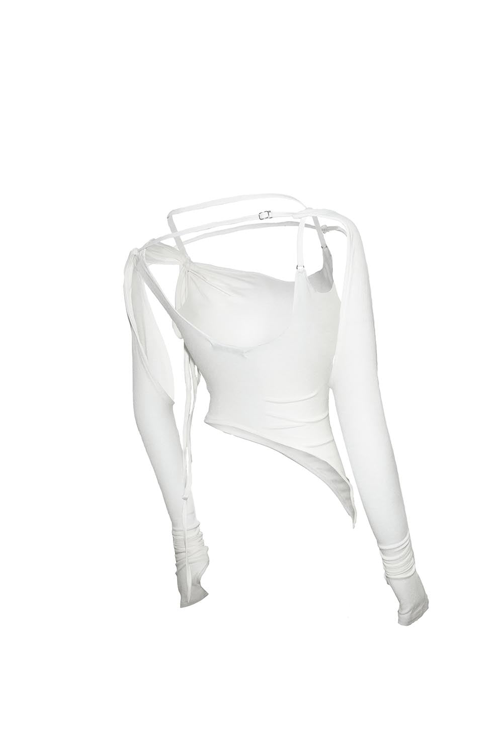 S asymmetric halter tops